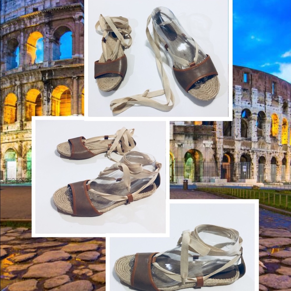 J. Crew Gladiator Sandals Sz 9 Made In Spain 9